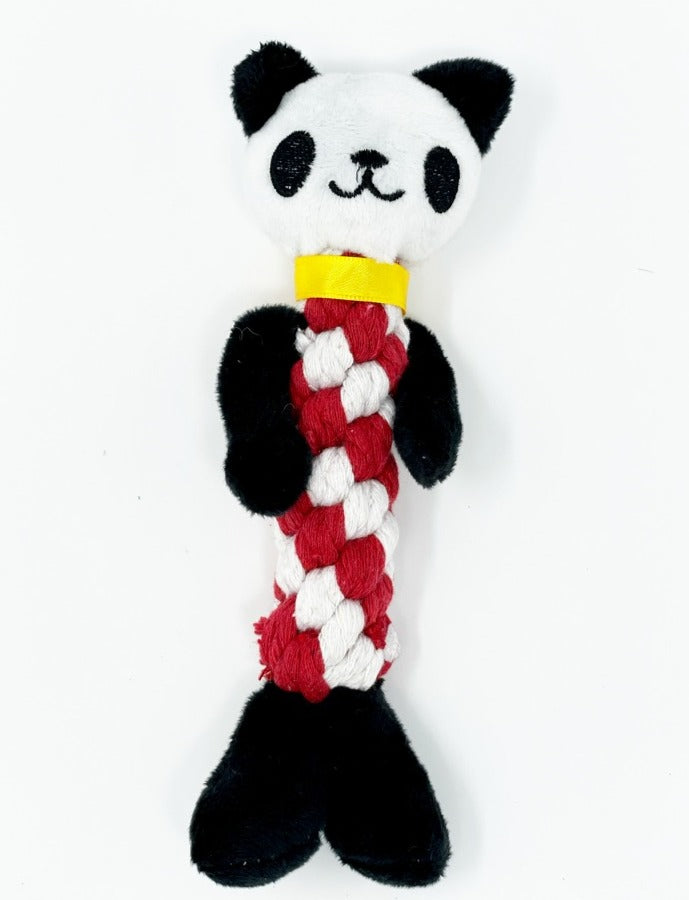 Panda rope toy for dogs